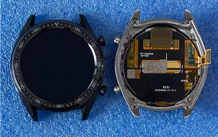 LCD displej s digitizérem a rámem s tlačítky pro Huawei Watch GT Active (46 mm) FTN-B19 