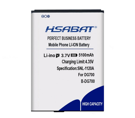 Hsabat Baterie B-DG700 pro DOOGEE DG700 TITANS2, 5100mAh