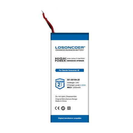 Losoncoer Baterie pro Garmin Forerunner 45, 1200mAh